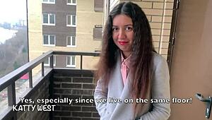 Young Katty West Paid for Outdoor Anal Action