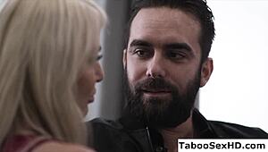 Big ass milf sits on guy's face for intimate licking.