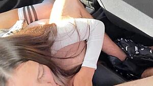 Hey, girl next door, paid with a blowjob in car for college ride, swallow it?