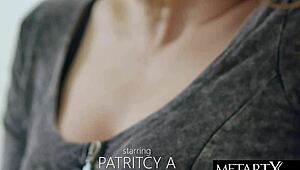 Wow! Cute Blonde Strips Sexy Lingerie to Rub Plump Pussy