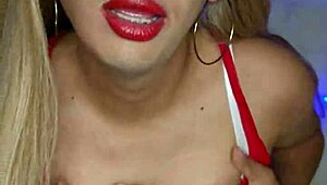 Hey, have you seen this gorgeous made-up travesti looking stunning?