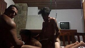 i and her bro-in-law fucked the horny neighbor wife at the party, filmed it secretly, husband found it and posted online