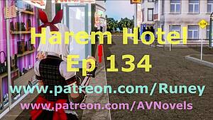 Harem Hotel 134 with anime hentai vibes! 🔥