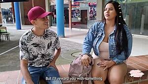 i sneak secret sex with nerdy savannah watson at the mall