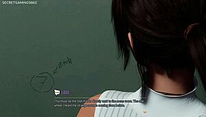 Busty slut Lara Croft deepthroats huge BBC at glory hole in 3D hentai action, damn!