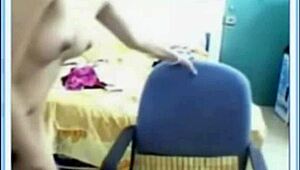young asian amateur girl explores her body in solo masturbation session at home