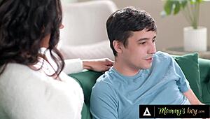 Mommy's Boy - Caring Milf Penny Barber Comforts Stepson with Big Tits.