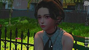 teen japanese lover faces bully in steamy anime gameplay