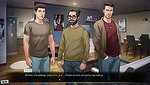 complete gameplay - our red string part 16, slut bent over in public