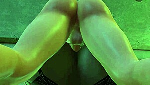 Black BBW Milf with Big Round Ass in Double Penetration