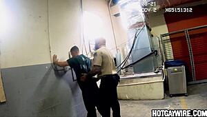 Two Inmates Caught Screwing Around in Office - Suggestive Hint