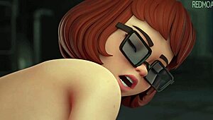 velma hunts fresh mysteries with steamy doggystyle action