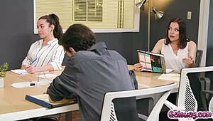 Kenzie Taylor MOANS from BUTT PLUG in lesbian meeting