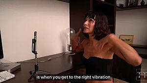 Fucked Cute Blogger During Webinar and Cum on Pretty Face