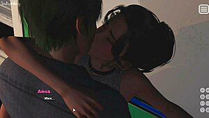 teen japanese lover faces bully in steamy anime gameplay