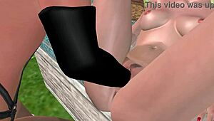 i watch this 3d lesbian girl fisting on the table