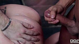 Realtor and Client Double Penetrate Submissive Beauty in Punishment