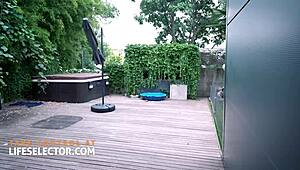 milf and teen in secret dirty fuck threesome bent over