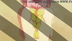 Mitsuri And Tanjiro Engage In Titty Fuck And Kissing