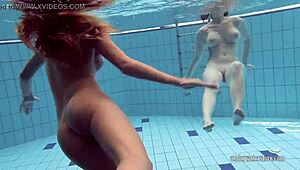 katrin privsem and lucy gurchenko are underwater babes, so hot