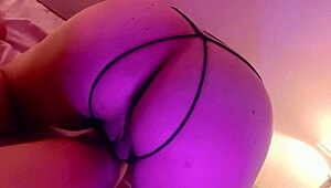 Horny Stepmother Seduces Stepson In New York, Showing Pussy And Ass Before Cleaning With Tongue