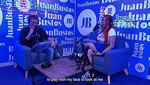 天啊，Andrea Pardo在Juan Bustos播客骑性爱机器高潮5次！😍