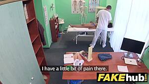 Fake Hospital Doctor Pounds Sexy Ebony Brazilian Student in Hard Exam