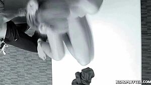 i'm shoplyfter emma hix, young blonde bouncing on lp officer's cock at work