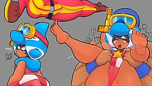 compilation of brawl stars inspired sex with big tits and asses