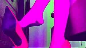 Does paulette lerouge look sexy in stilettos and stockings?