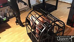 Queen Dominatrix Frida Cage BDSM Fetish Chastity Cage Domination!