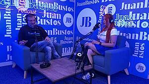 OMG, Andrea Pardo cums 5 times on a sex machine at Juan Bustos podcast! 😍