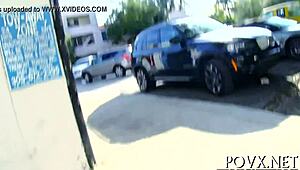 Hot sex takes place on a soft sofa