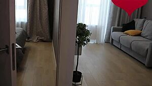 Lustful Stepdaughter Pretends To Be Wife For Hard Action And Cum On Ass.