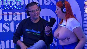 OMG, Andrea Pardo cums 5 times on a sex machine at Juan Bustos podcast! 😍