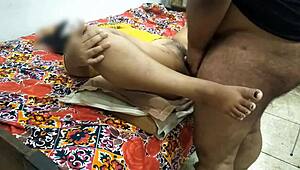 Indian maid gets hardcore massage and intense fucking session.