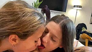 hey girls, wanna share this older guy’s big fat cock with me for some wild face action?