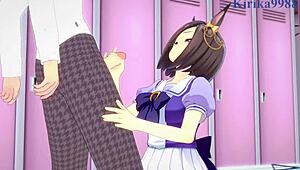 air groove intense sex! uma musume gets creampie in hentai!