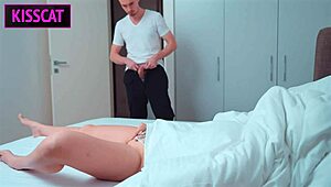 Please DON’T CUM INSIDE, Stepson Begs Stepmom While Stepdad’s in Shower!