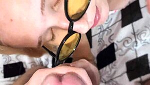 Cute Amateur Girl In Close-Up Facial With Huge Features.