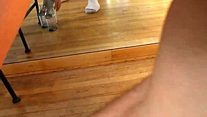 Chubby babe indulges in fetish play with high heels and toys.