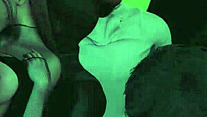 Fucked hot pussy in club group sex animation
