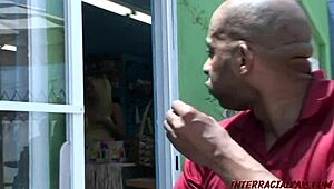 Blonde Takes Two Black Dudes in Wild Threeway