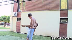 Nude gay men engage in intense cock sucking and oral sex