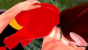 elastigirl gets pounded hard in secret mission incredibles movie