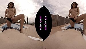 YOUNG NYMPHO NEIGHBOR WANTS TO FUCK OUTDOORS IN POV!