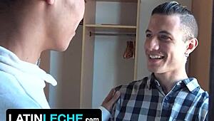 Latin leche two latino hunks create memories in favorite spot with deepthroat handjob blowjob rimjob fucking bareback jerking off