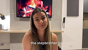 petite step sister 18 years old bangs stepdad while mom’s out, gets creamy pussy load from liatovar