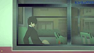 Futaba Sakura, Ann Takamaki, Ren Amamiya Intense Hentai Sex