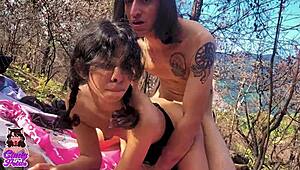 Ever tried fucking in the forest with a huge dick?